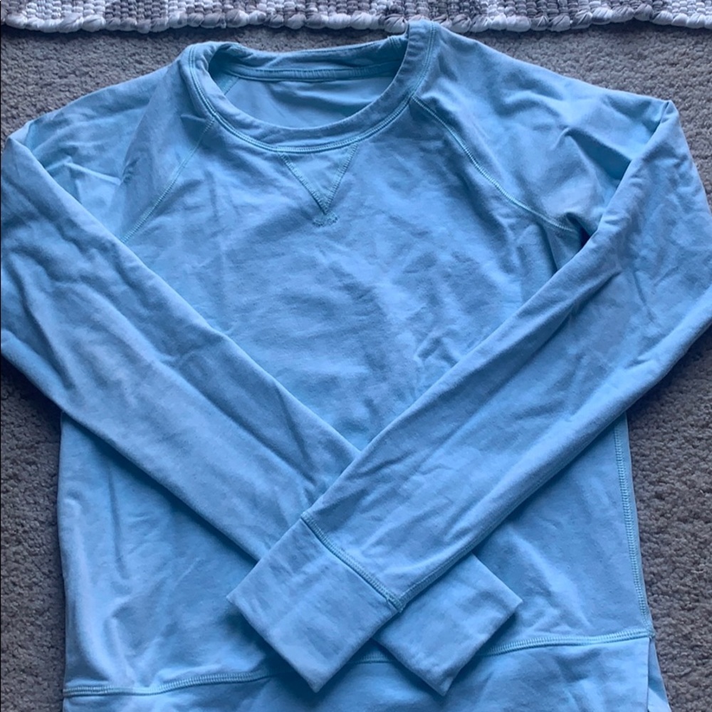 Lululemon size 4 mixed material crew sweatshirt